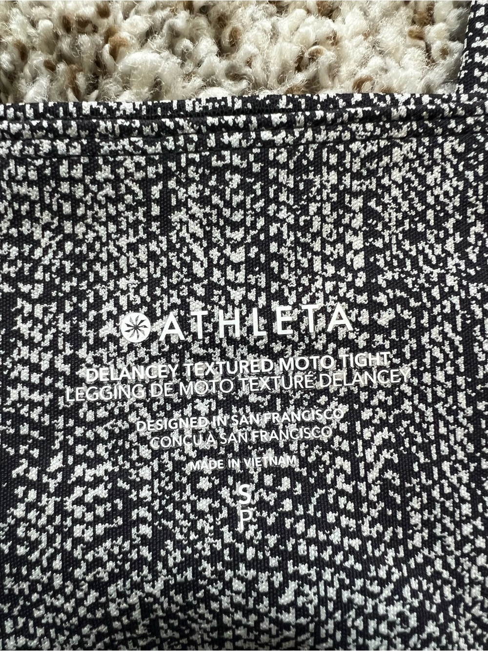 Athleta Delancey Textured Moto Tight Sz S - Picture 6 of 11